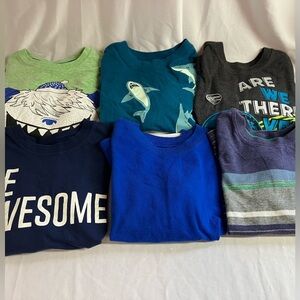 Kids Long Sleeve Graphic Tees - Blue, Green, Gray